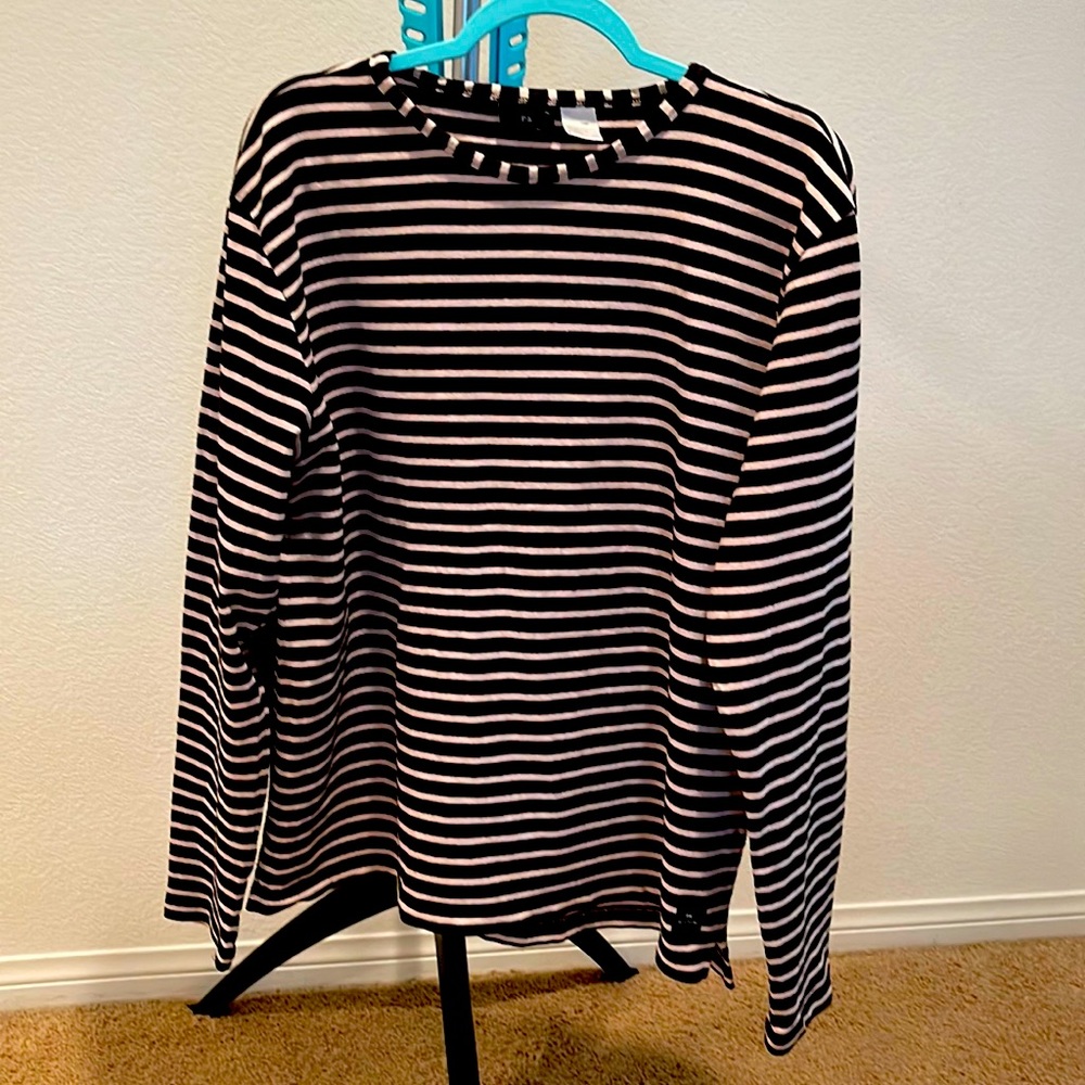 B/W Striped Paul Smith Long Sleeve T-shirt